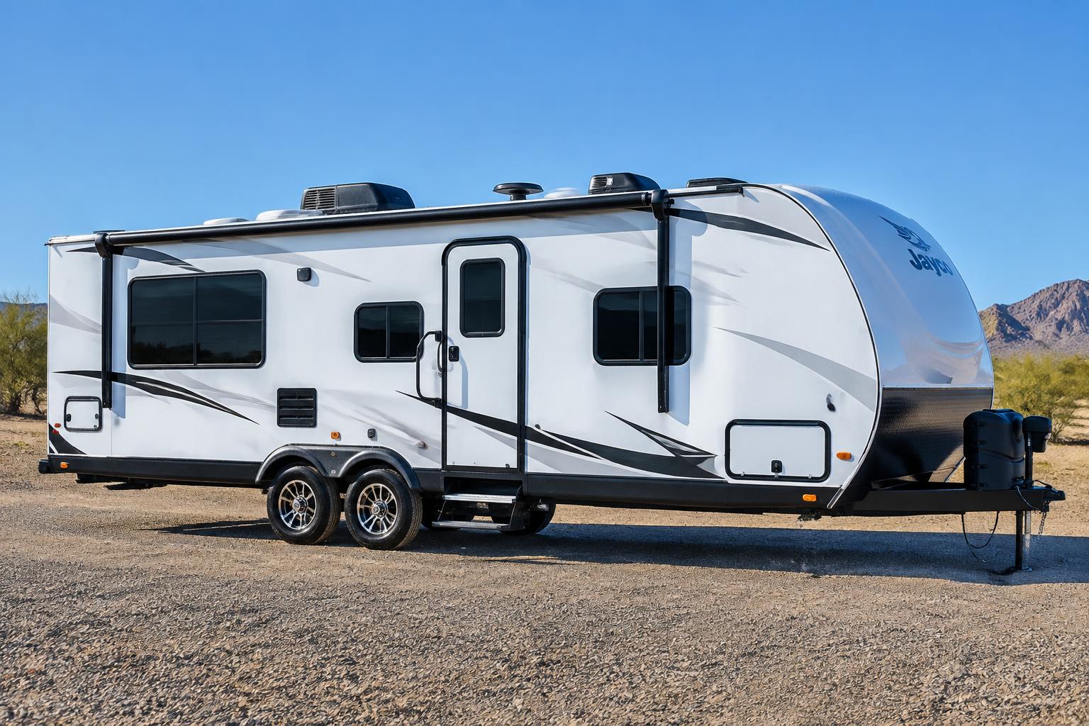 Travel trailer, freshly washed